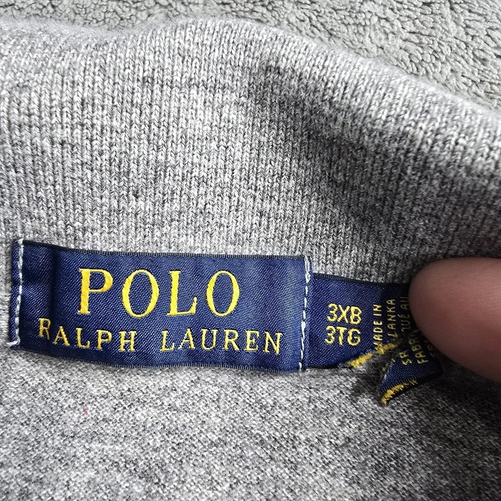 Polo Ralph Lauren Big Pony Polo Shirt Mens 3XB 3XL XXXL Grey Preppy Rugby #3 Big